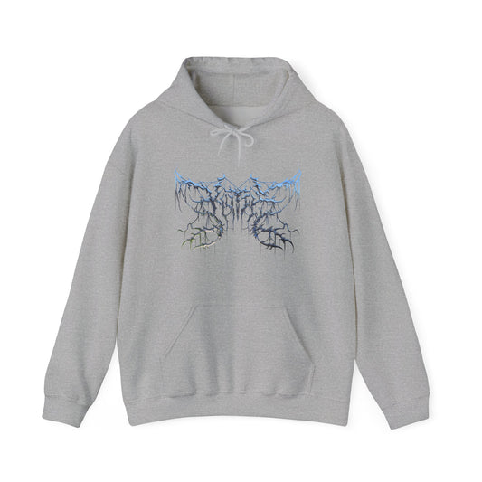 Kutie the Band Metal Butterfly Logo Unisex Heavy Blend™ Hooded Sweatshirt