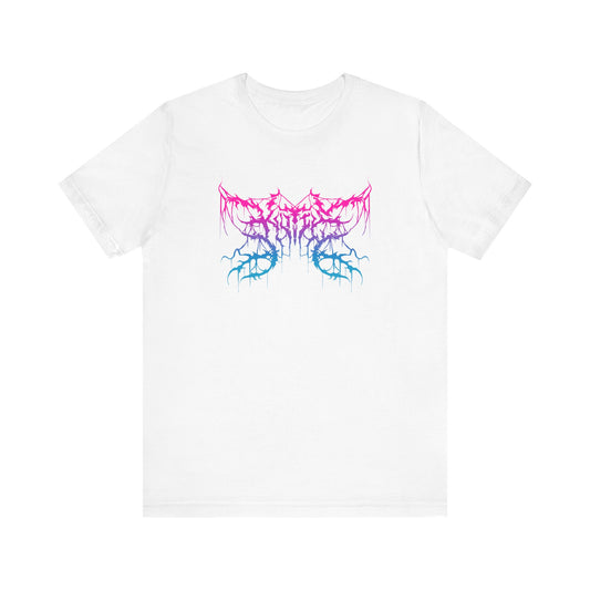Kutie the Band Pink Blue Butterfly Unisex Jersey Short Sleeve Tee