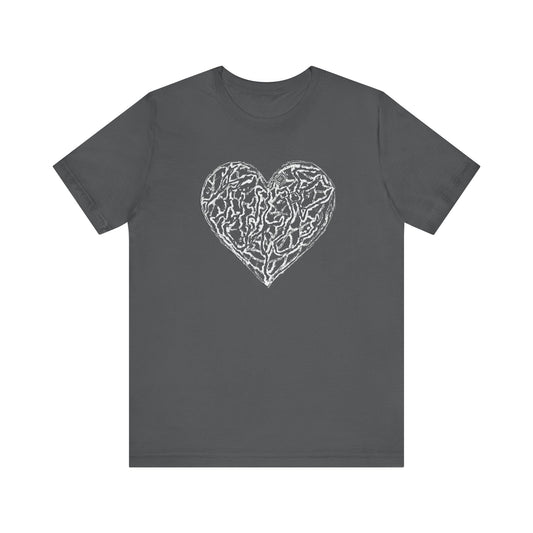 Kutie Heart Unisex Jersey Short Sleeve Tee