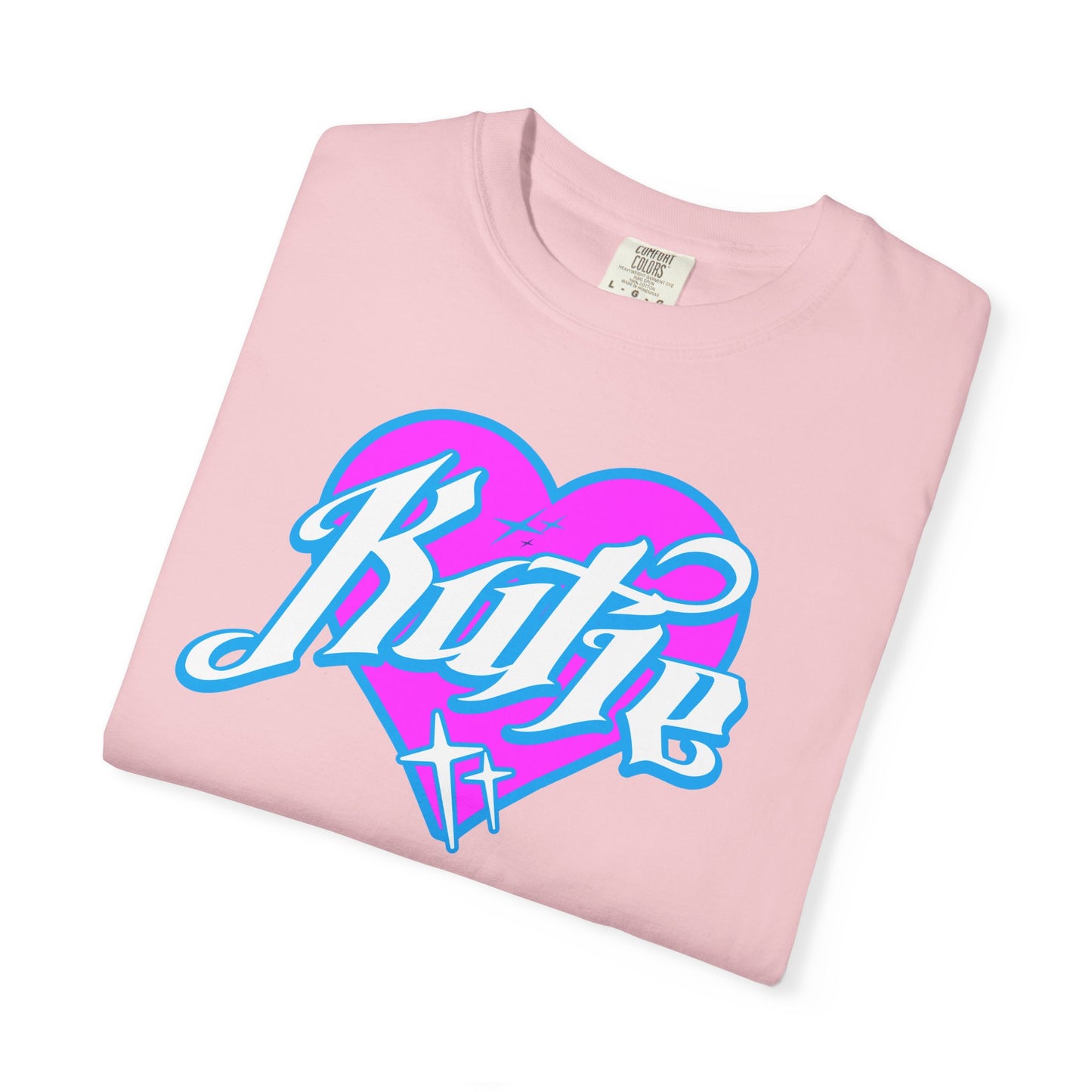 Kutie Heart Logo Garment-Dyed T-shirt