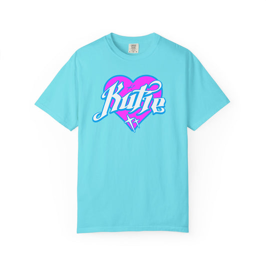 Kutie Heart Logo Garment-Dyed T-shirt