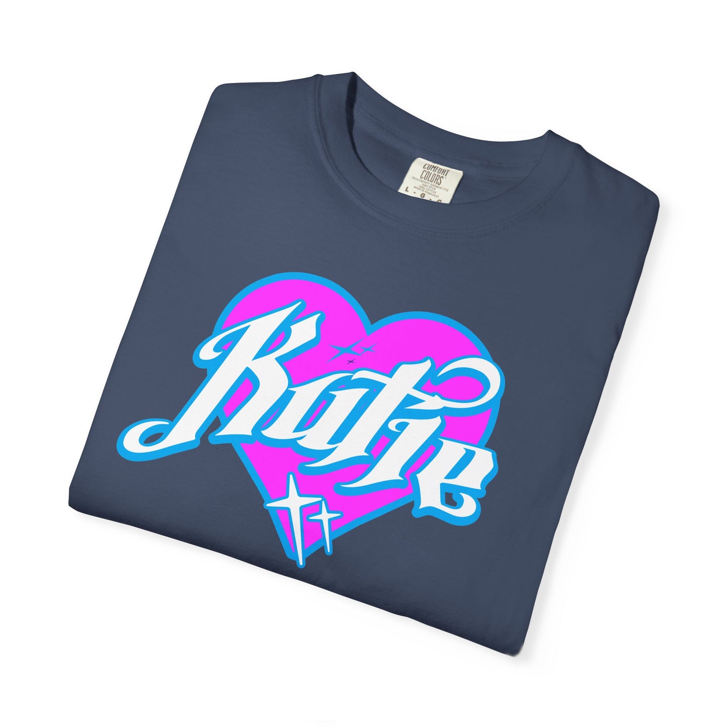 Kutie Heart Logo Garment-Dyed T-shirt