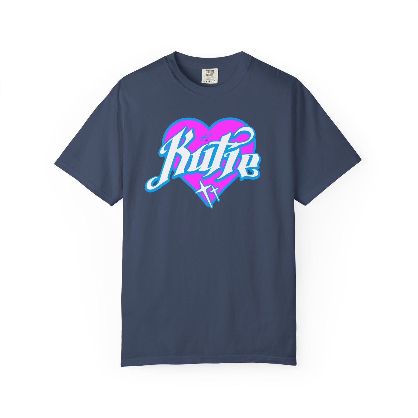 Kutie Heart Logo Garment-Dyed T-shirt