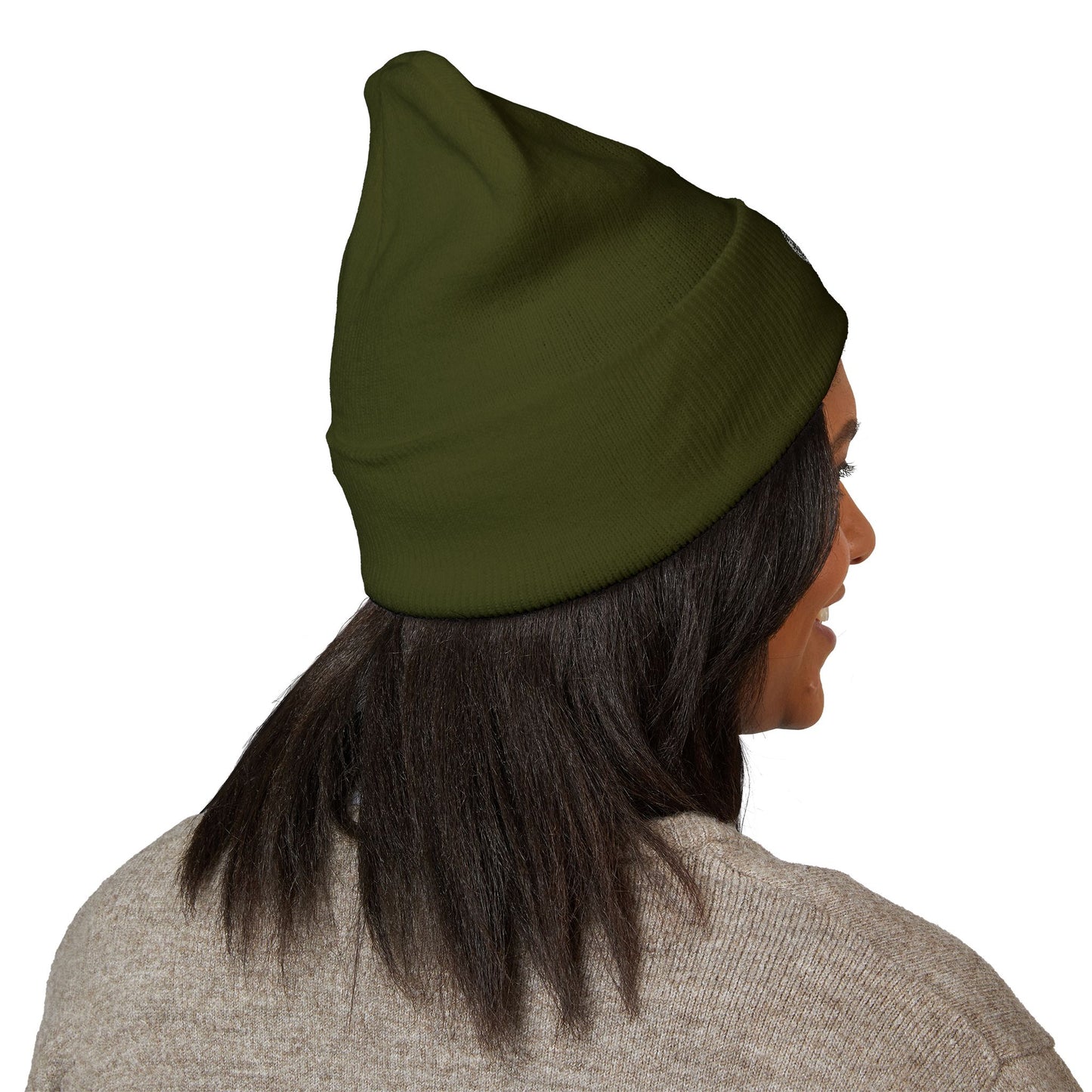 Kutie Embroidered Heart Beanie — Classic Cuffed Knit Hat
