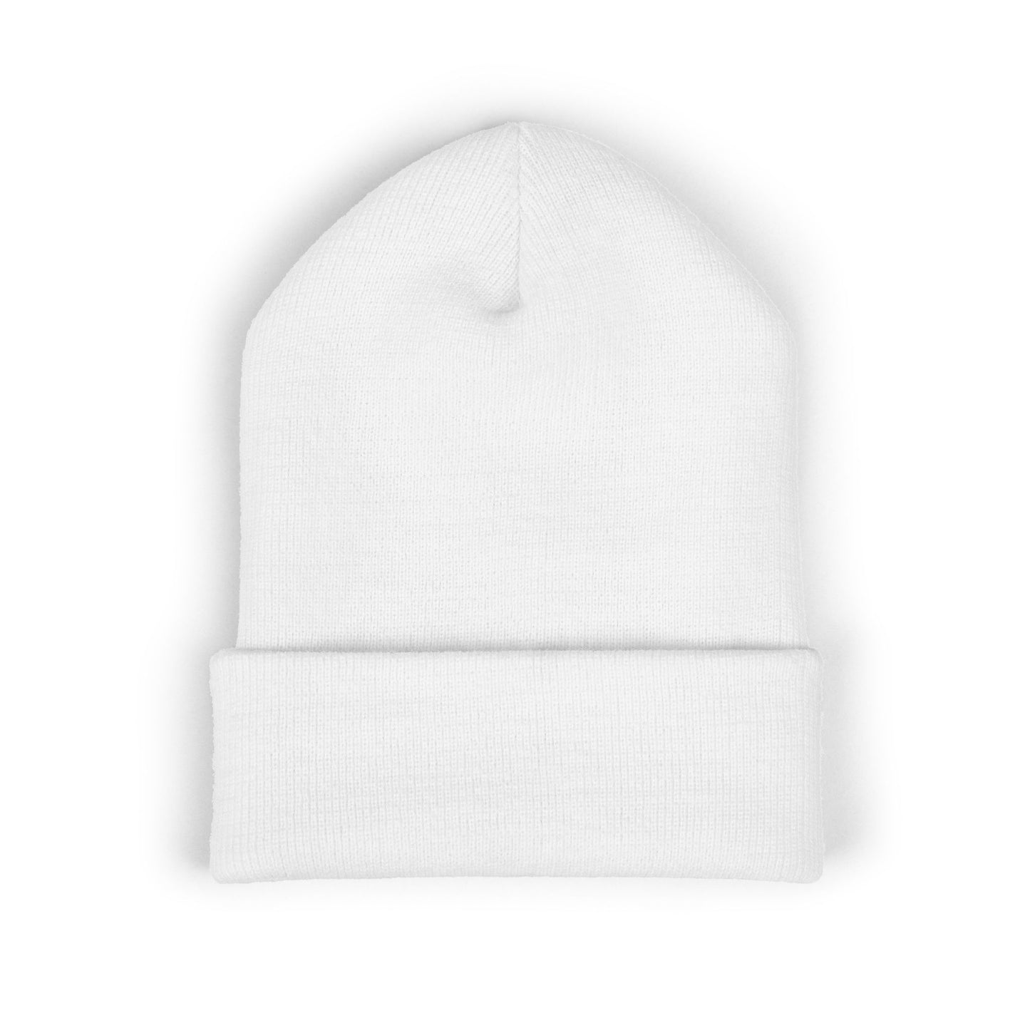 Kutie Embroidered Heart Beanie — Classic Cuffed Knit Hat