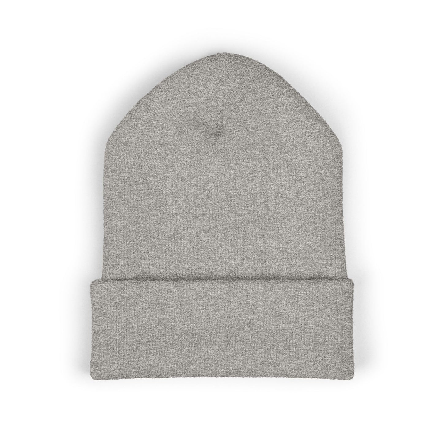 Kutie Embroidered Heart Beanie — Classic Cuffed Knit Hat