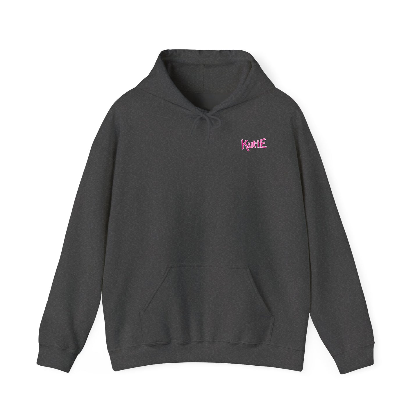 Kutie Heart Logo Front and Back Hoodie