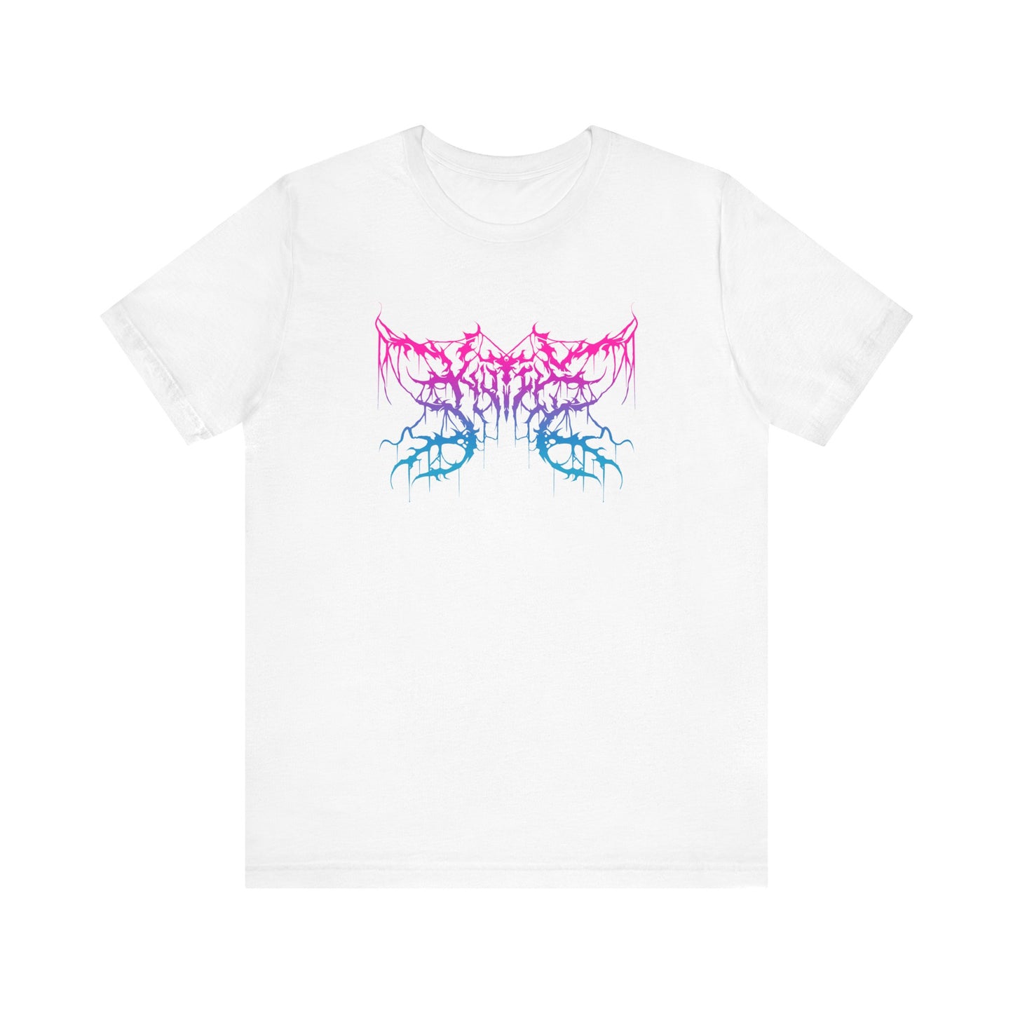 Kutie the Band Pink Blue Butterfly Unisex Jersey Short Sleeve Tee