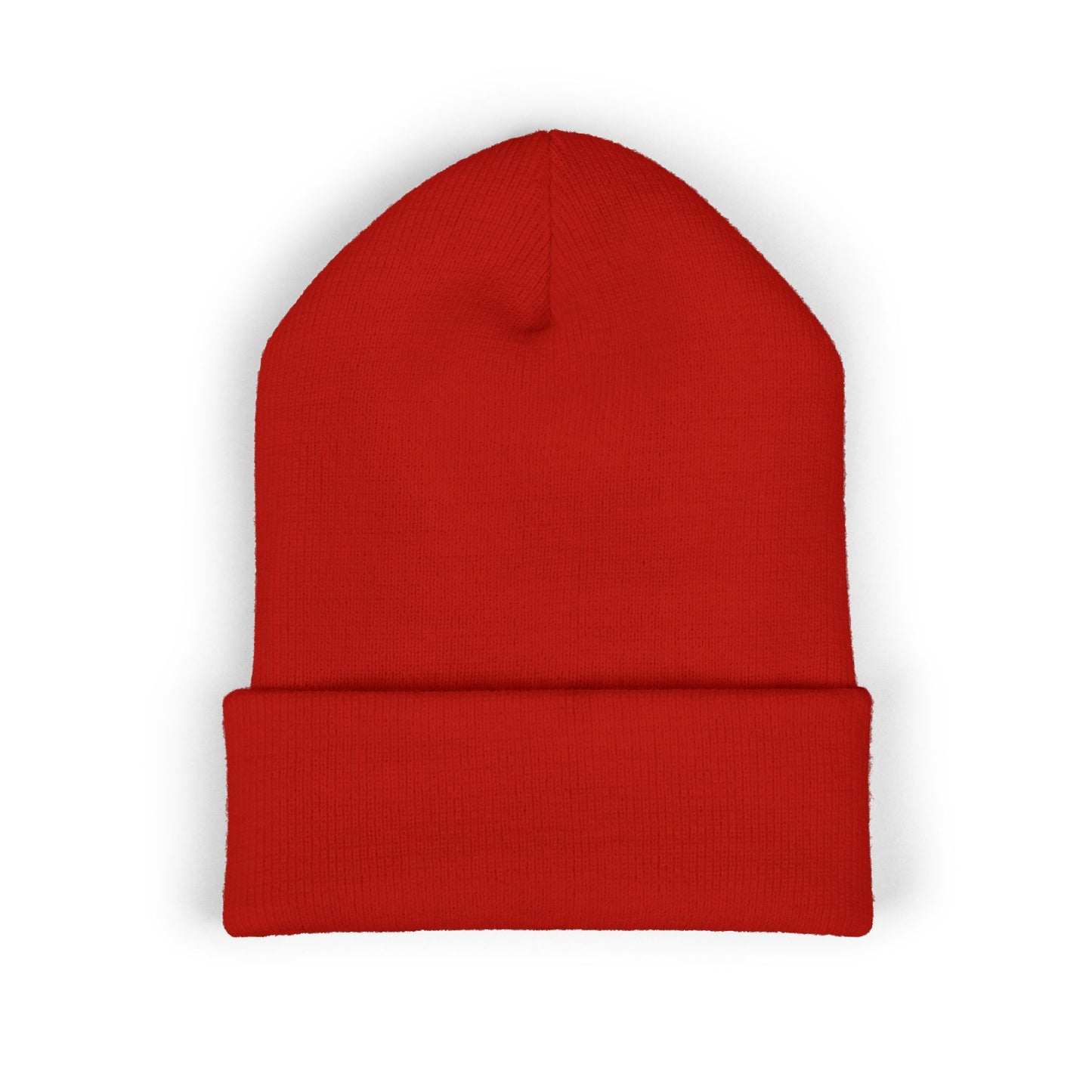 Kutie Embroidered Heart Beanie — Classic Cuffed Knit Hat