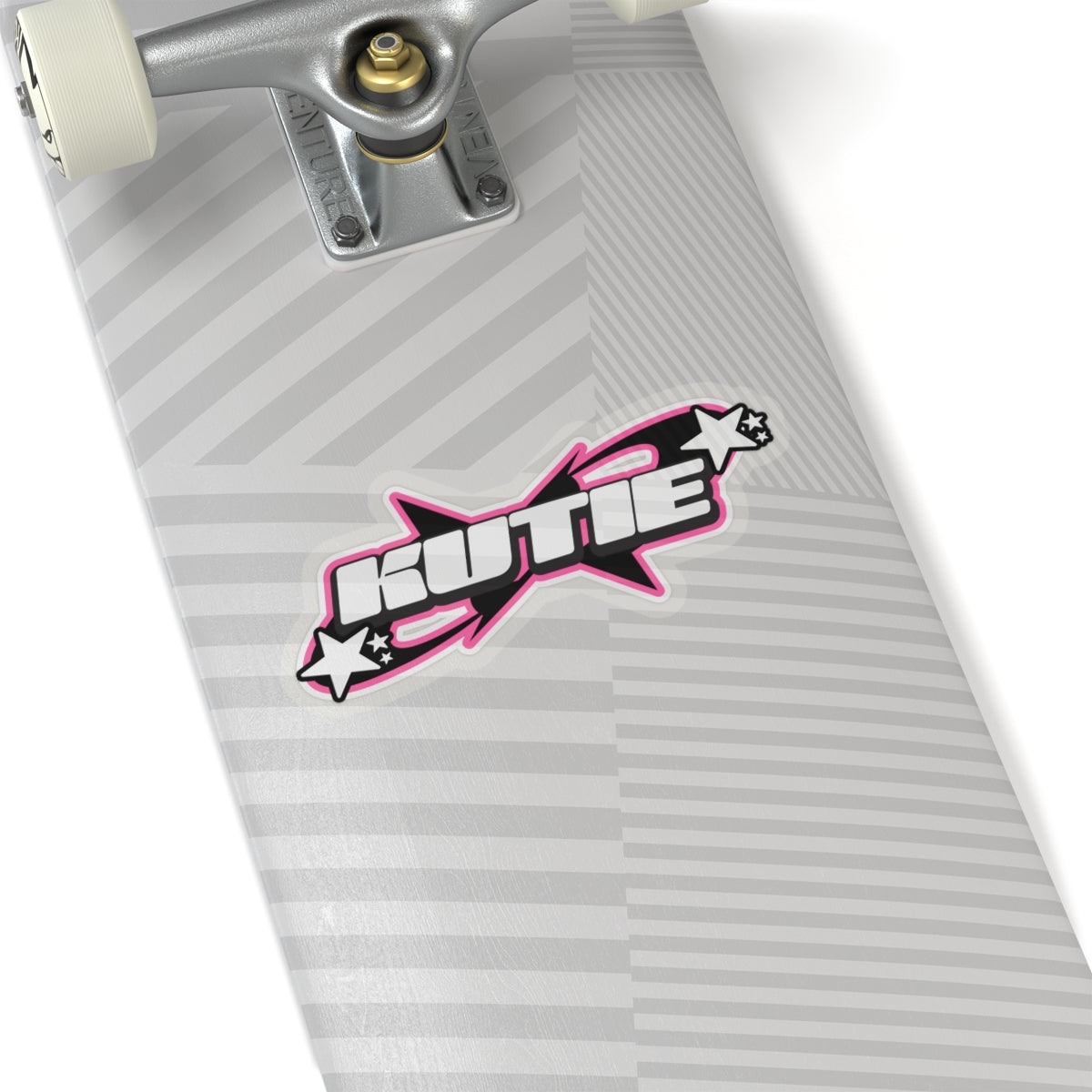 Kutie the Band Skater Logo Kiss-Cut Stickers