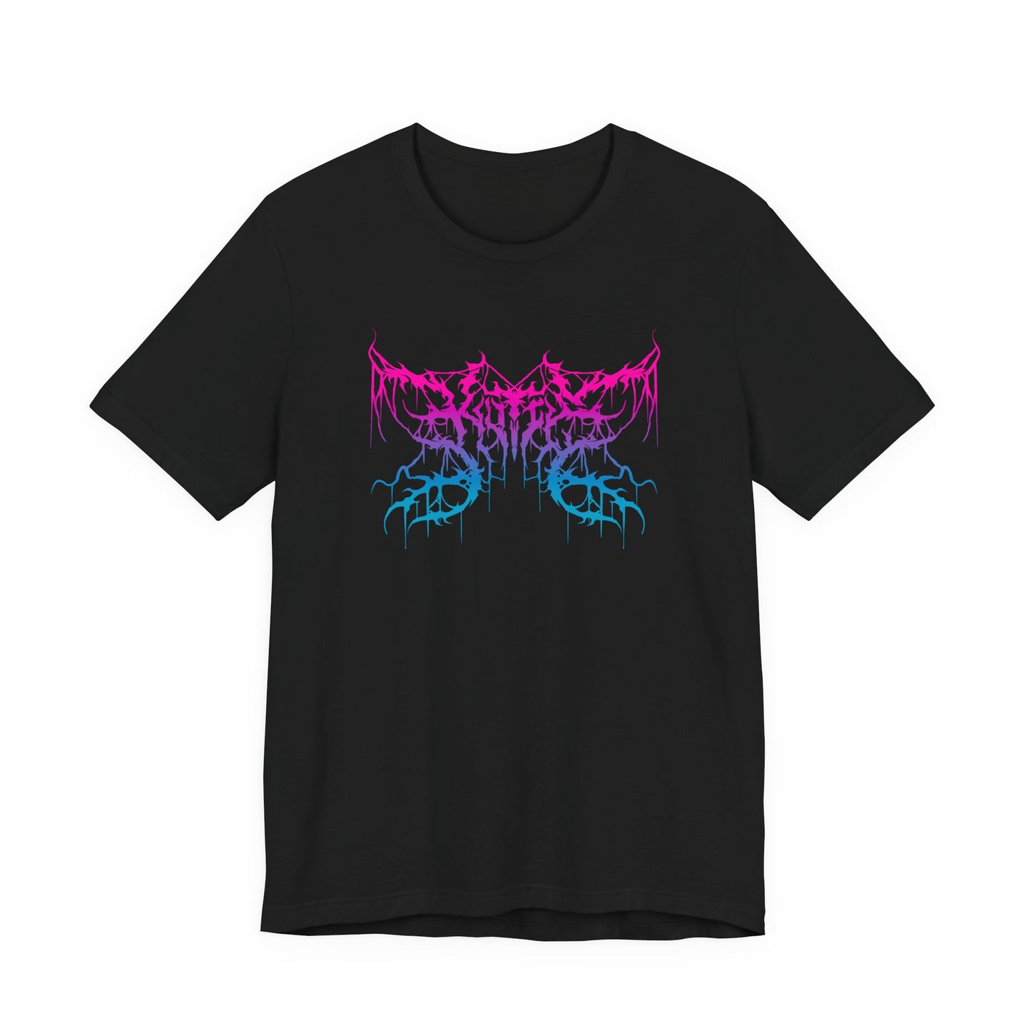 Kutie the Band Pink Blue Butterfly Unisex Jersey Short Sleeve Tee