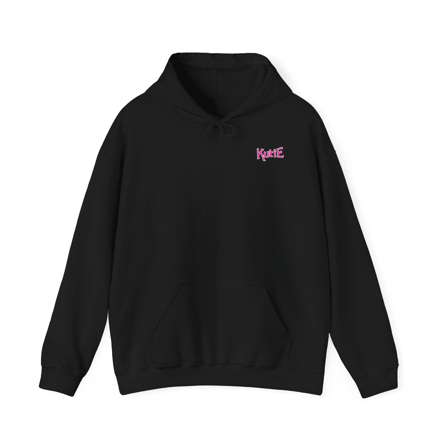 Kutie Heart Logo Front and Back Hoodie