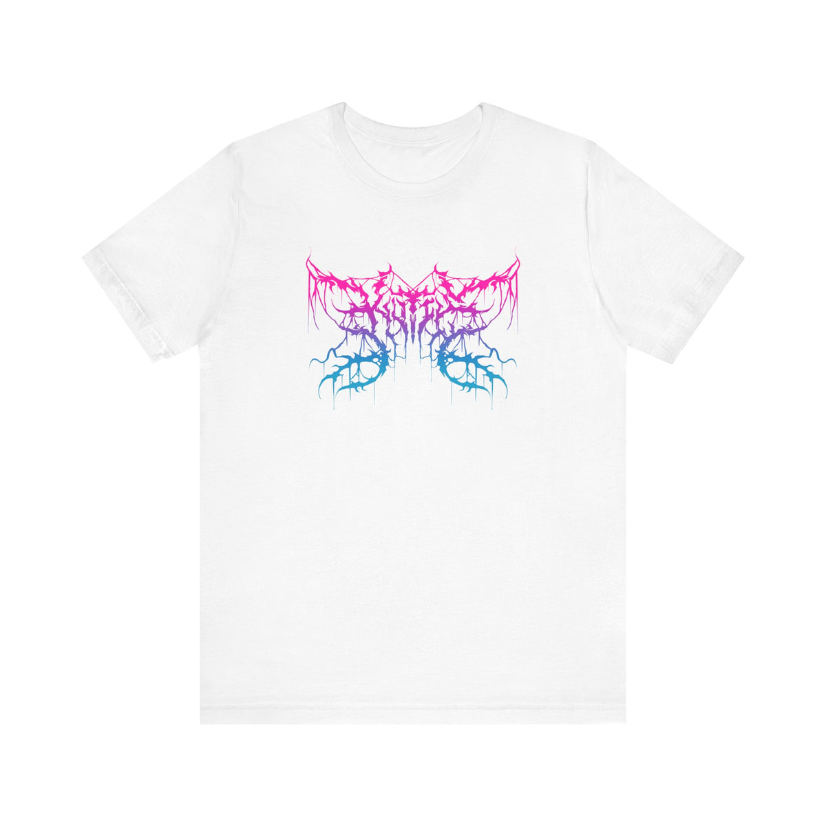 Kutie the Band Pink Blue Butterfly Unisex Jersey Short Sleeve Tee