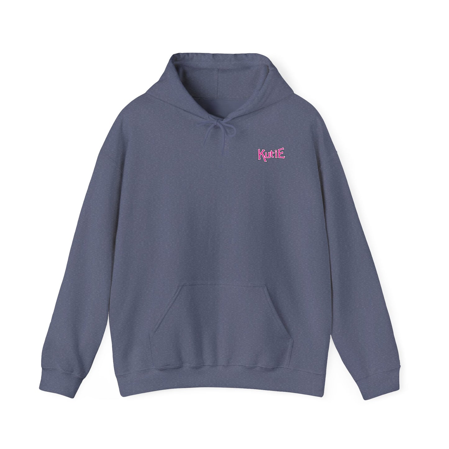 Kutie Heart Logo Front and Back Hoodie