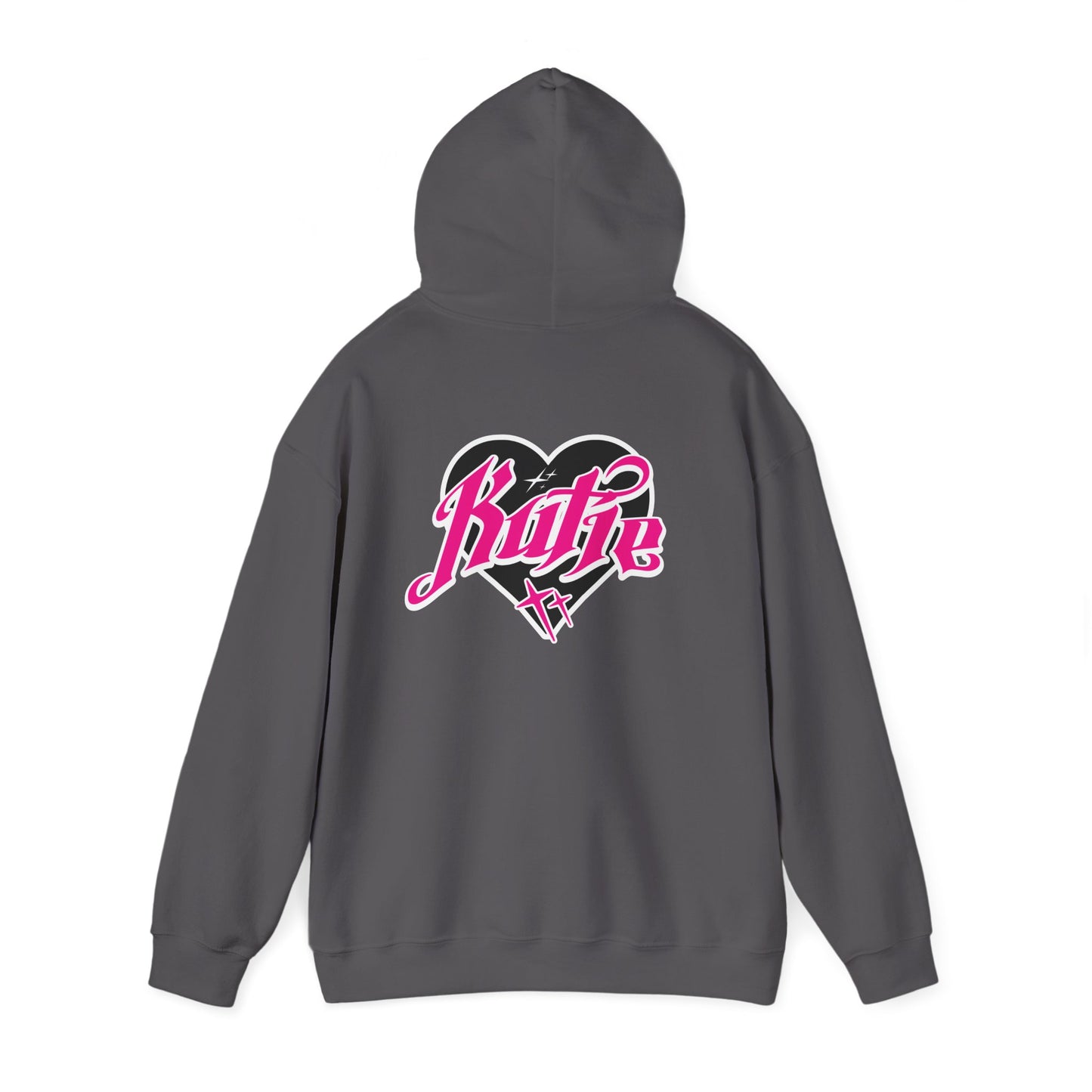 Kutie Heart Logo Front and Back Hoodie