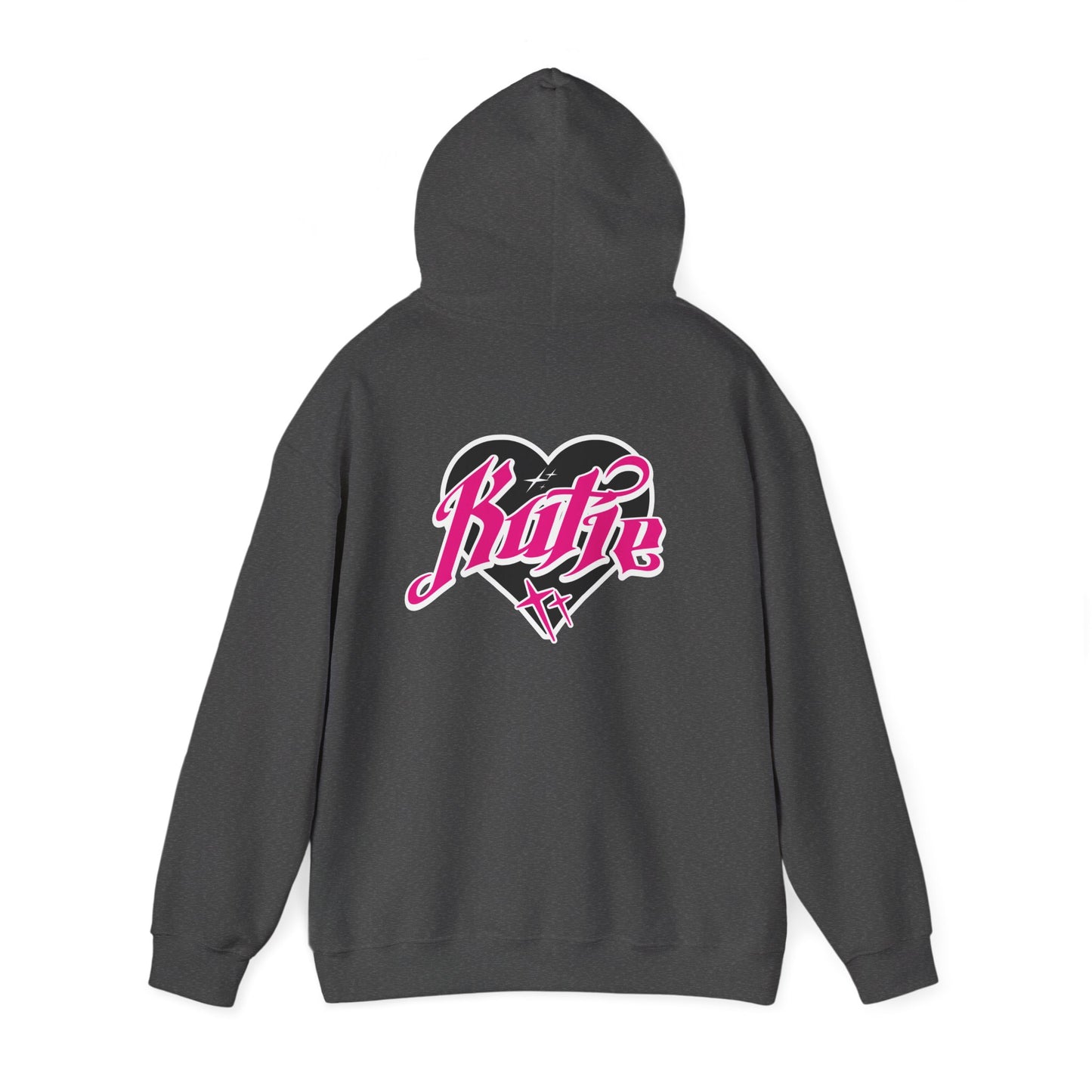 Kutie Heart Logo Front and Back Hoodie