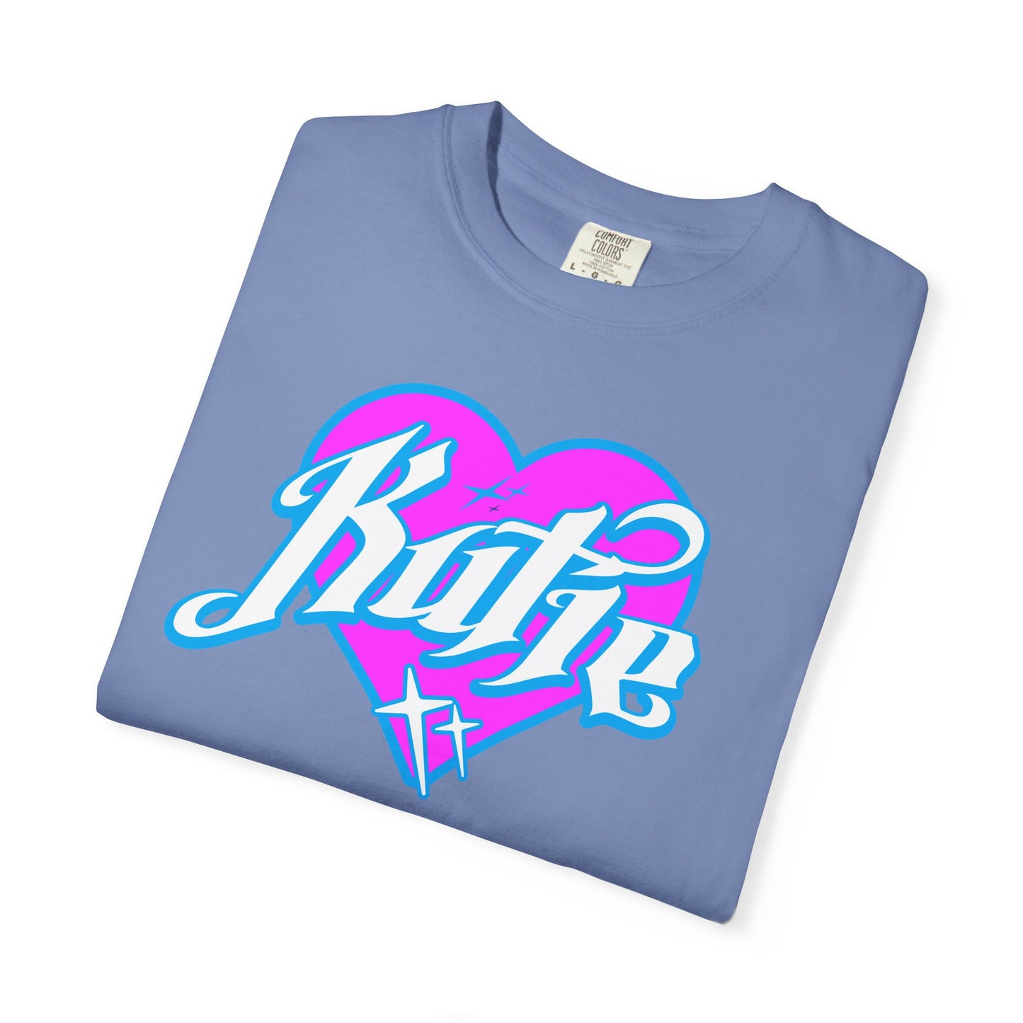 Kutie Heart Logo Garment-Dyed T-shirt