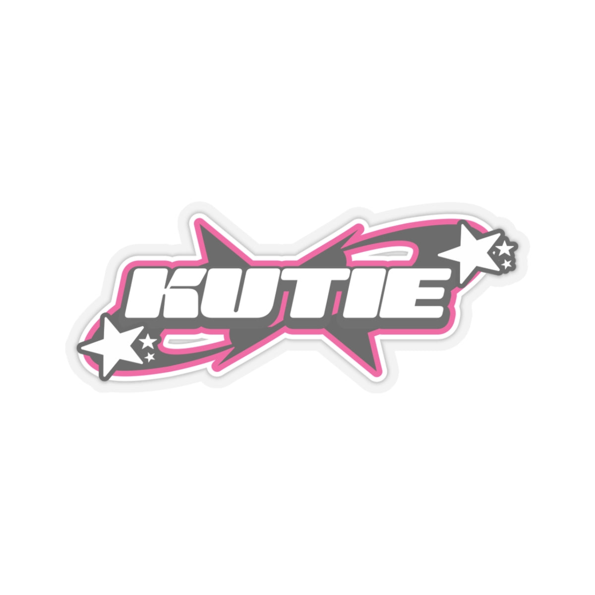 Kutie the Band Skater Logo Kiss-Cut Stickers