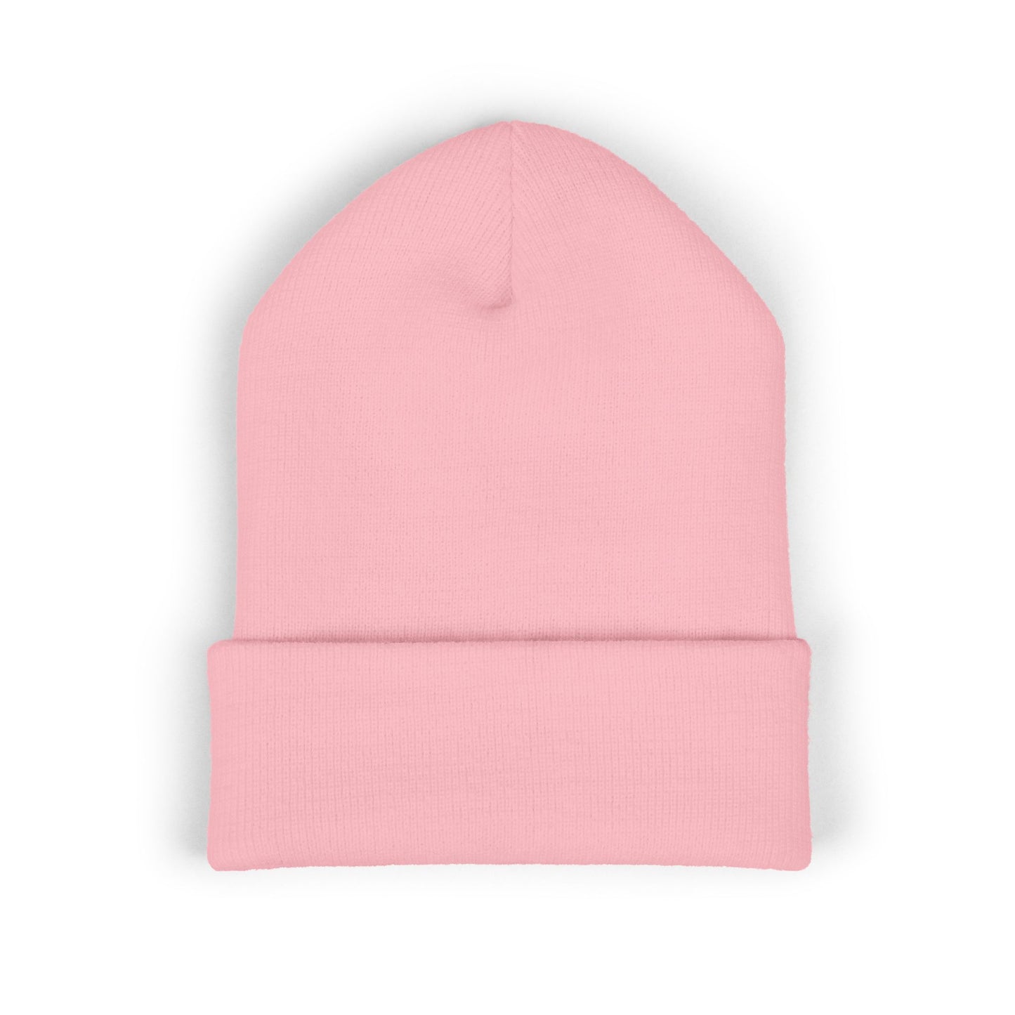 Kutie Embroidered Heart Beanie — Classic Cuffed Knit Hat