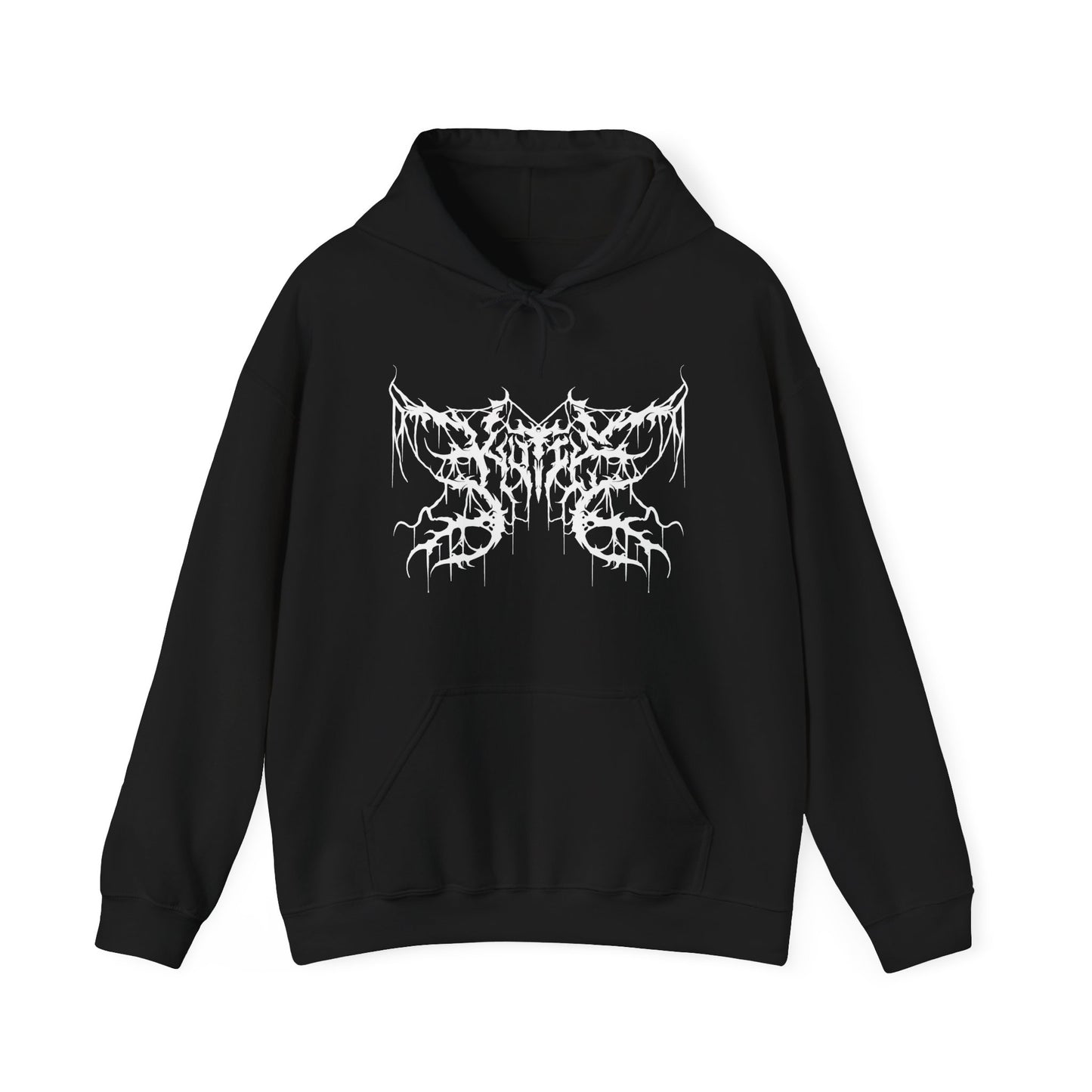 Kutie the Band B&W Butterfly Unisex Heavy Blend™ Hooded Sweatshirt