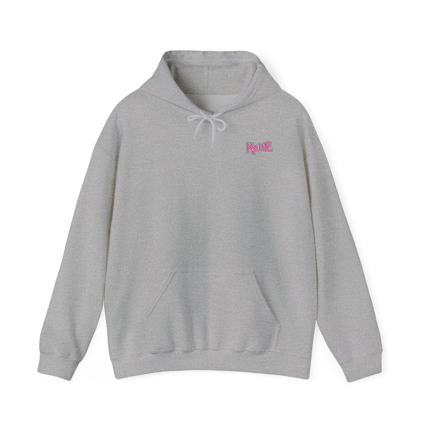 Kutie Heart Logo Front and Back Hoodie