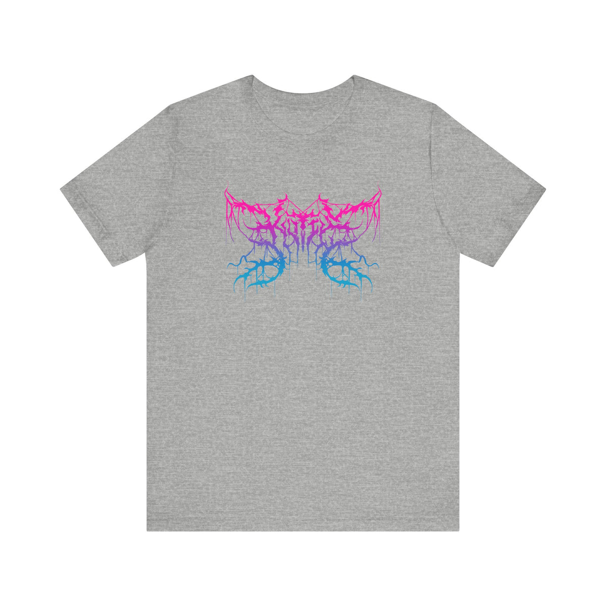 Kutie the Band Pink Blue Butterfly Unisex Jersey Short Sleeve Tee