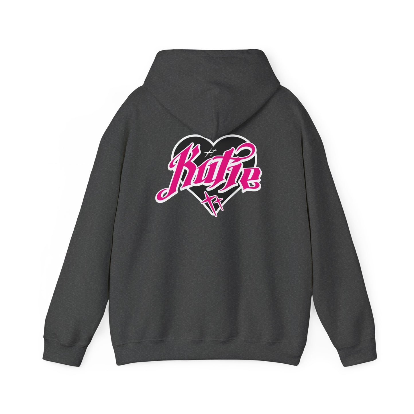 Kutie Heart Logo Front and Back Hoodie