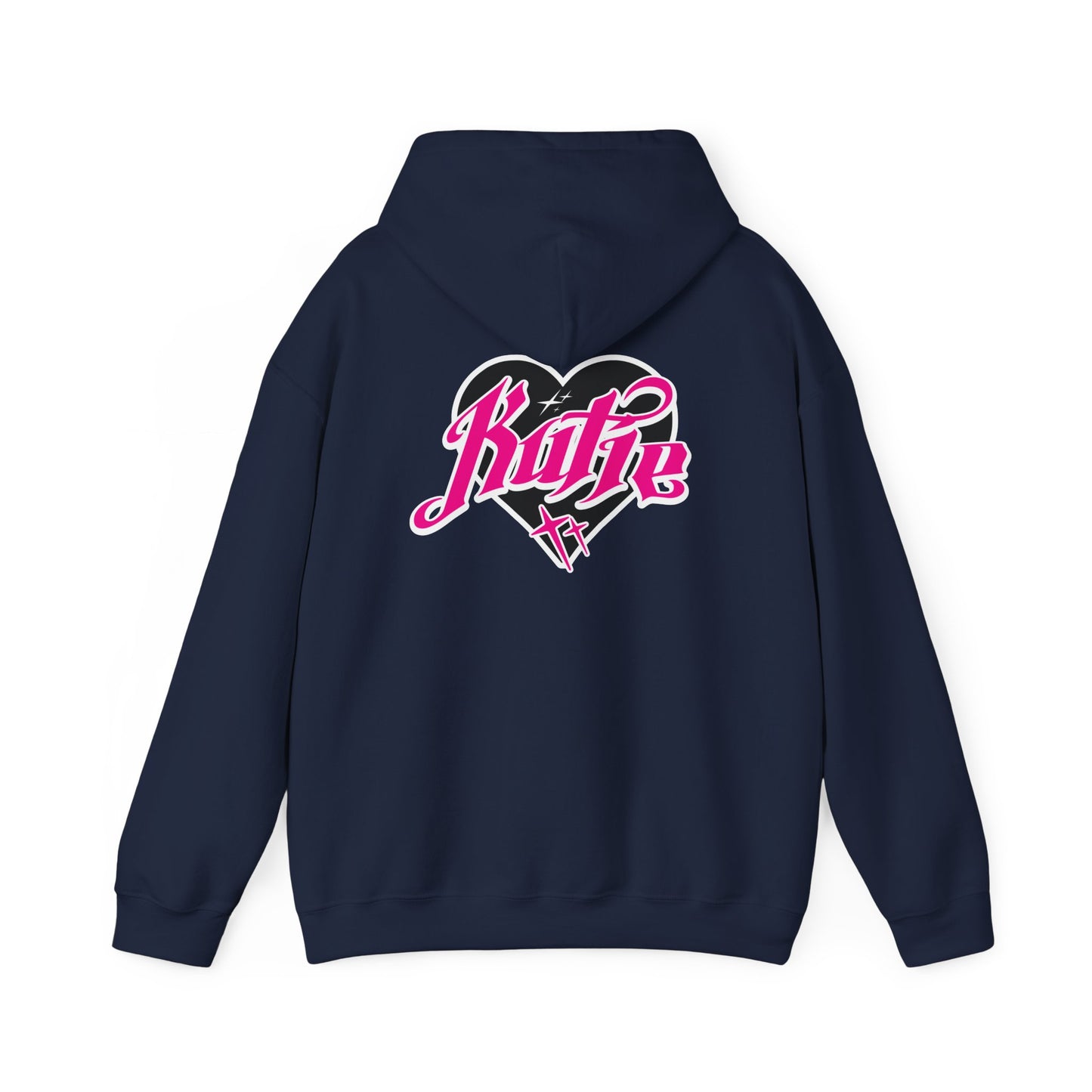 Kutie Heart Logo Front and Back Hoodie