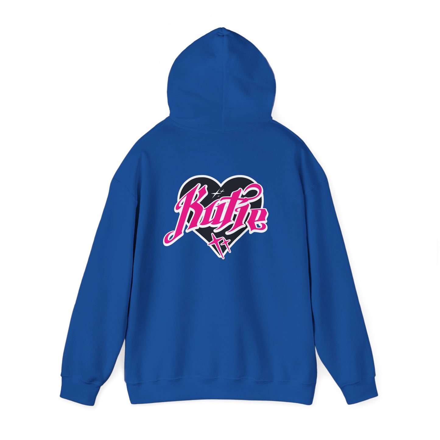 Kutie Heart Logo Front and Back Hoodie