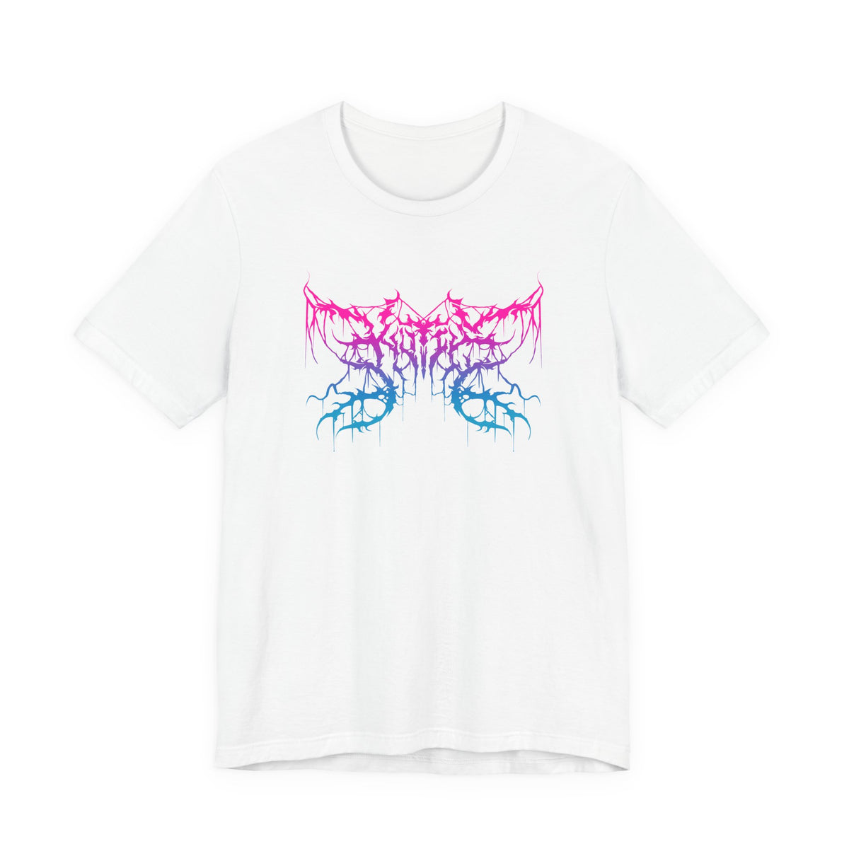Kutie the Band Pink Blue Butterfly Unisex Jersey Short Sleeve Tee