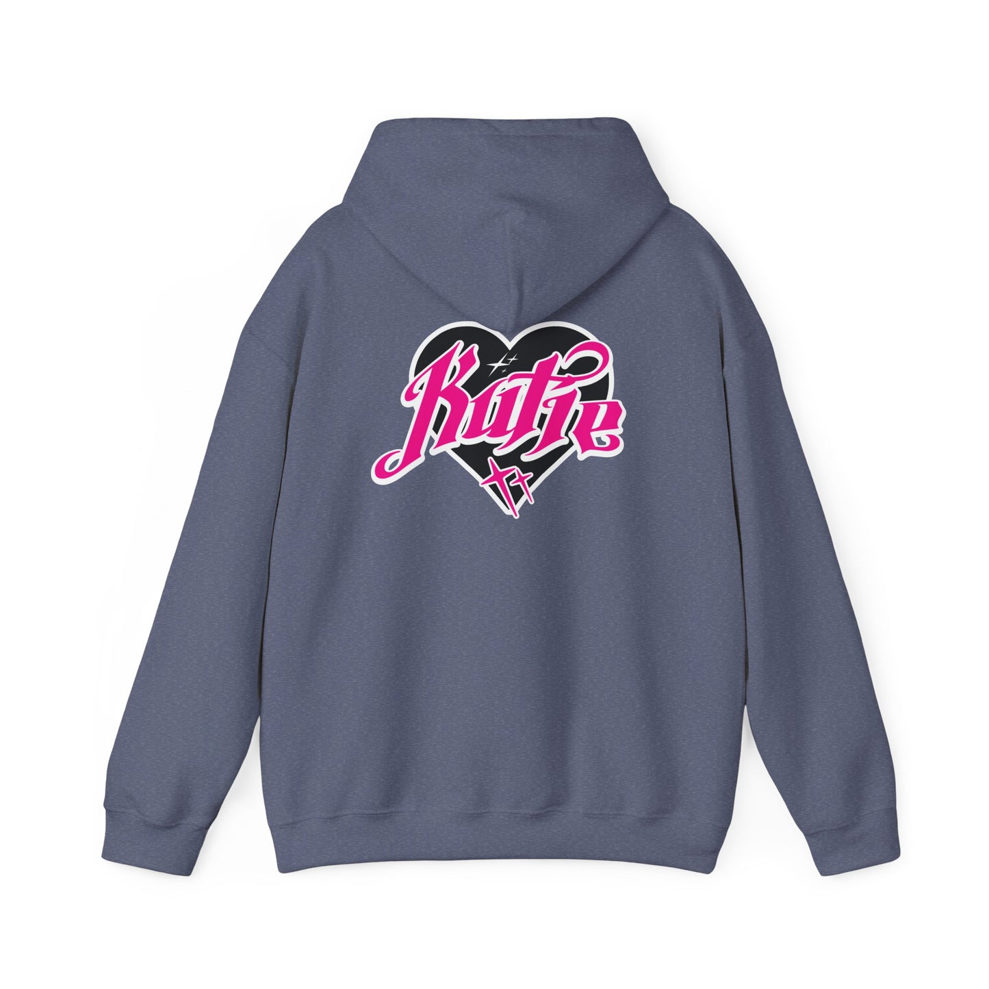 Kutie Heart Logo Front and Back Hoodie