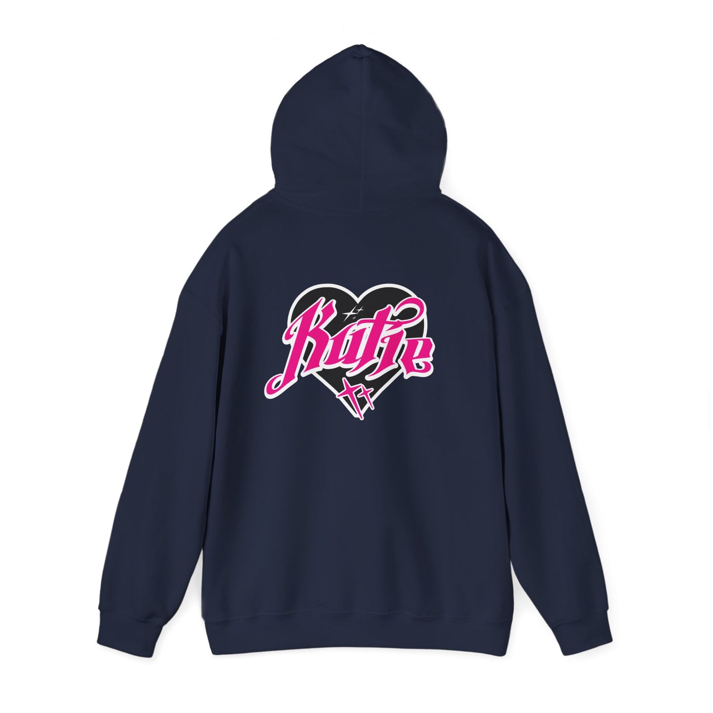 Kutie Heart Logo Front and Back Hoodie