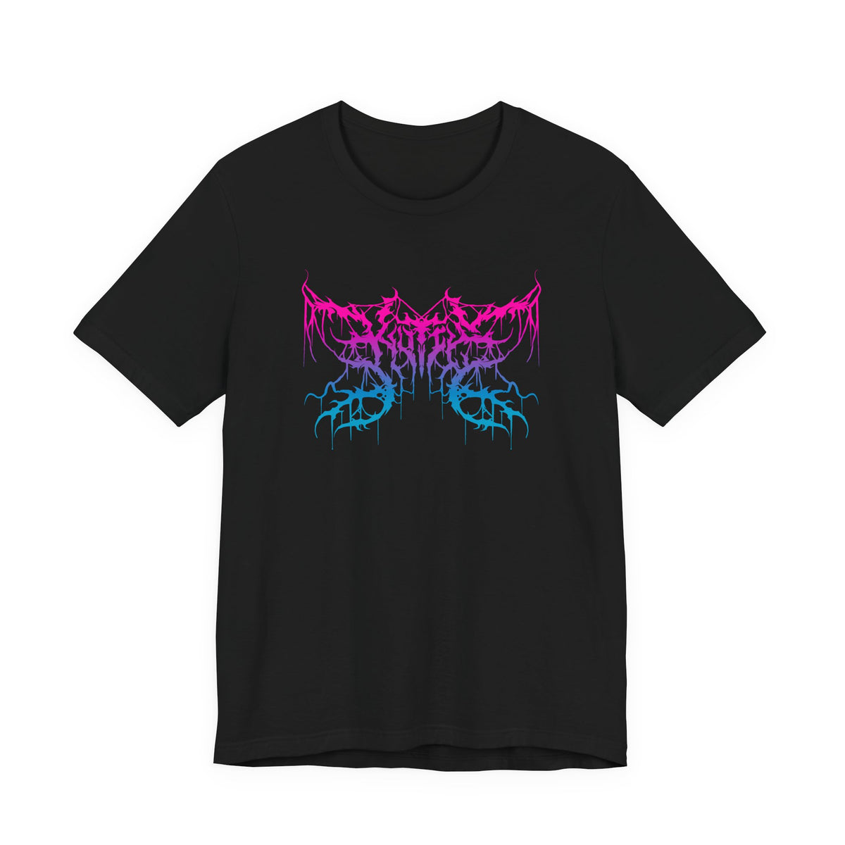 Kutie the Band Pink Blue Butterfly Unisex Jersey Short Sleeve Tee