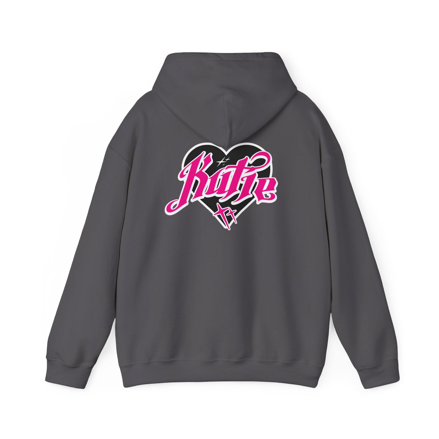 Kutie Heart Logo Front and Back Hoodie