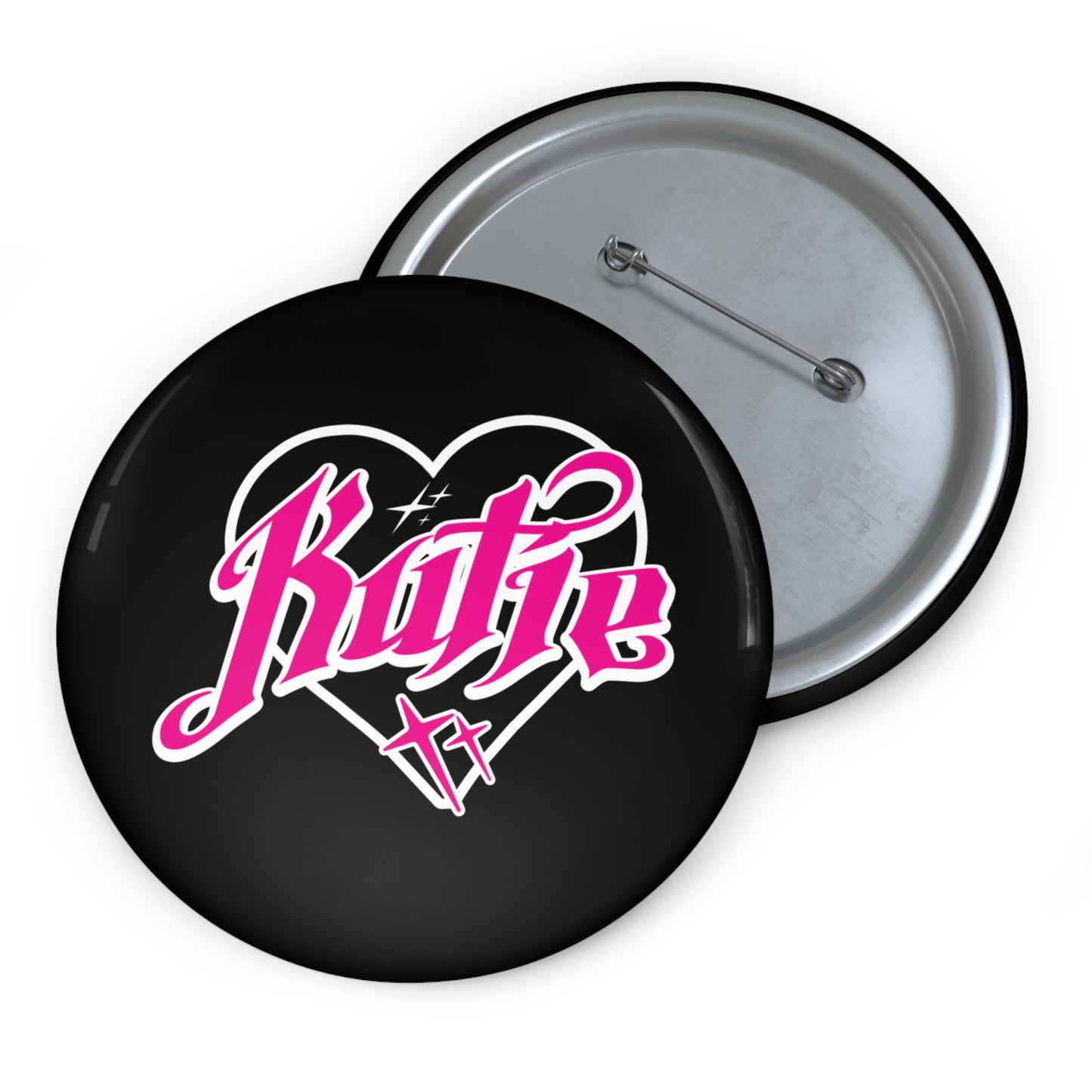 Kutie Pin Heart Badge