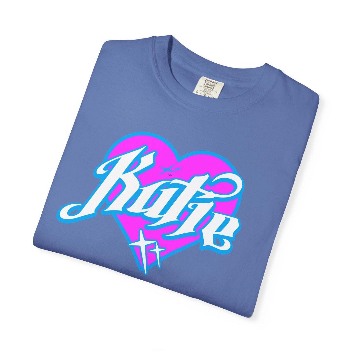 Kutie Heart Logo Garment-Dyed T-shirt