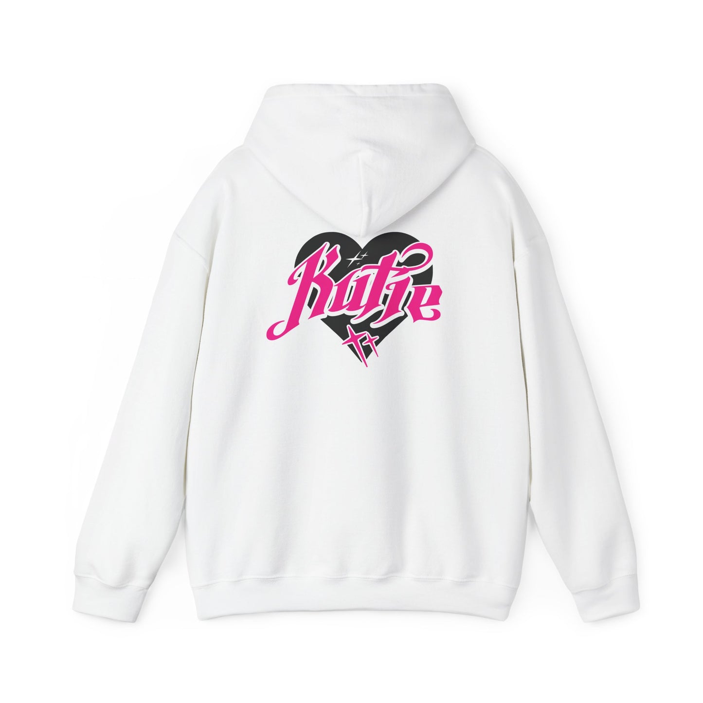 Kutie Heart Logo Front and Back Hoodie