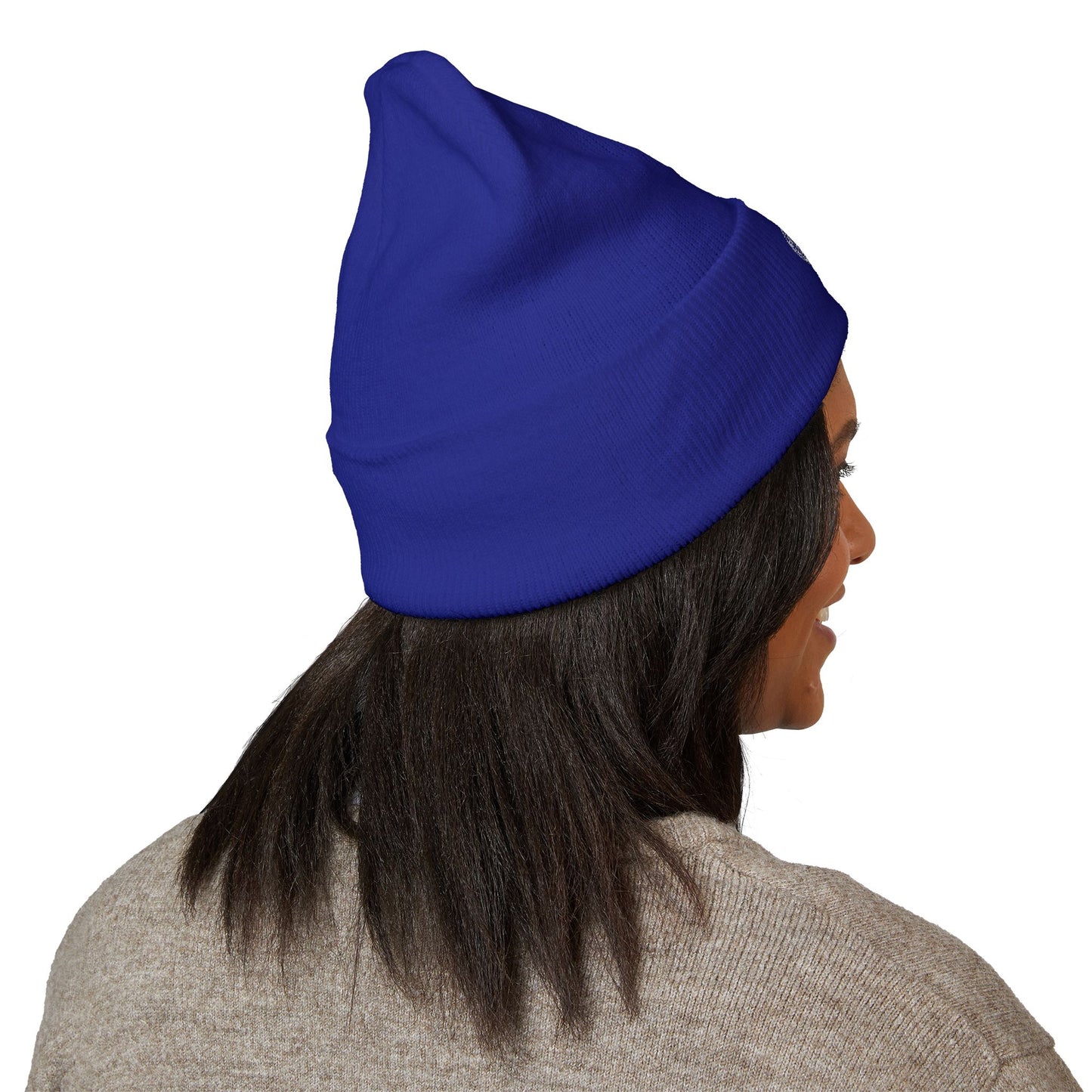 Kutie Embroidered Heart Beanie — Classic Cuffed Knit Hat