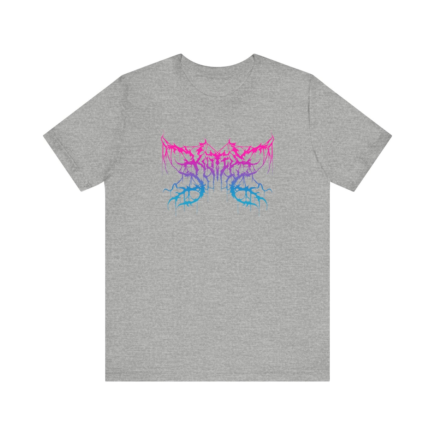 Kutie the Band Pink Blue Butterfly Unisex Jersey Short Sleeve Tee