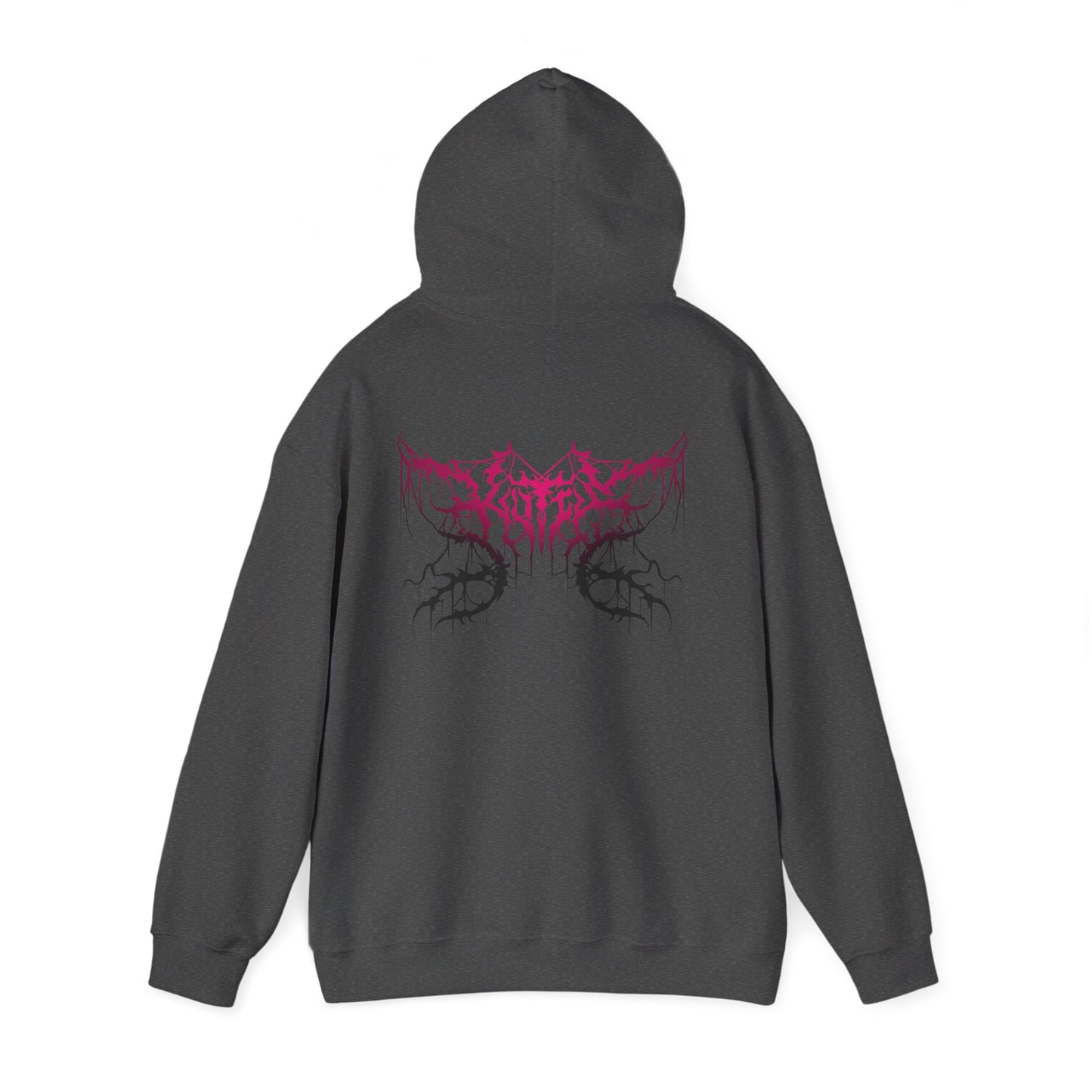 Kutie Pink Metal Front and Back Hoodie