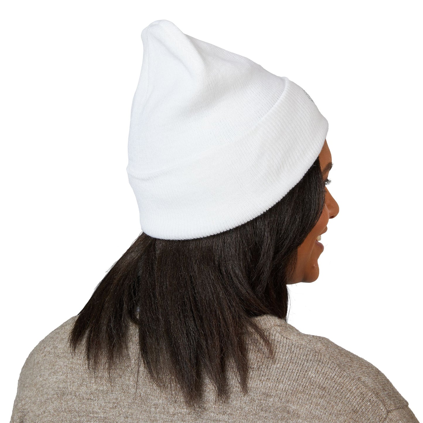 Kutie Embroidered Heart Beanie — Classic Cuffed Knit Hat