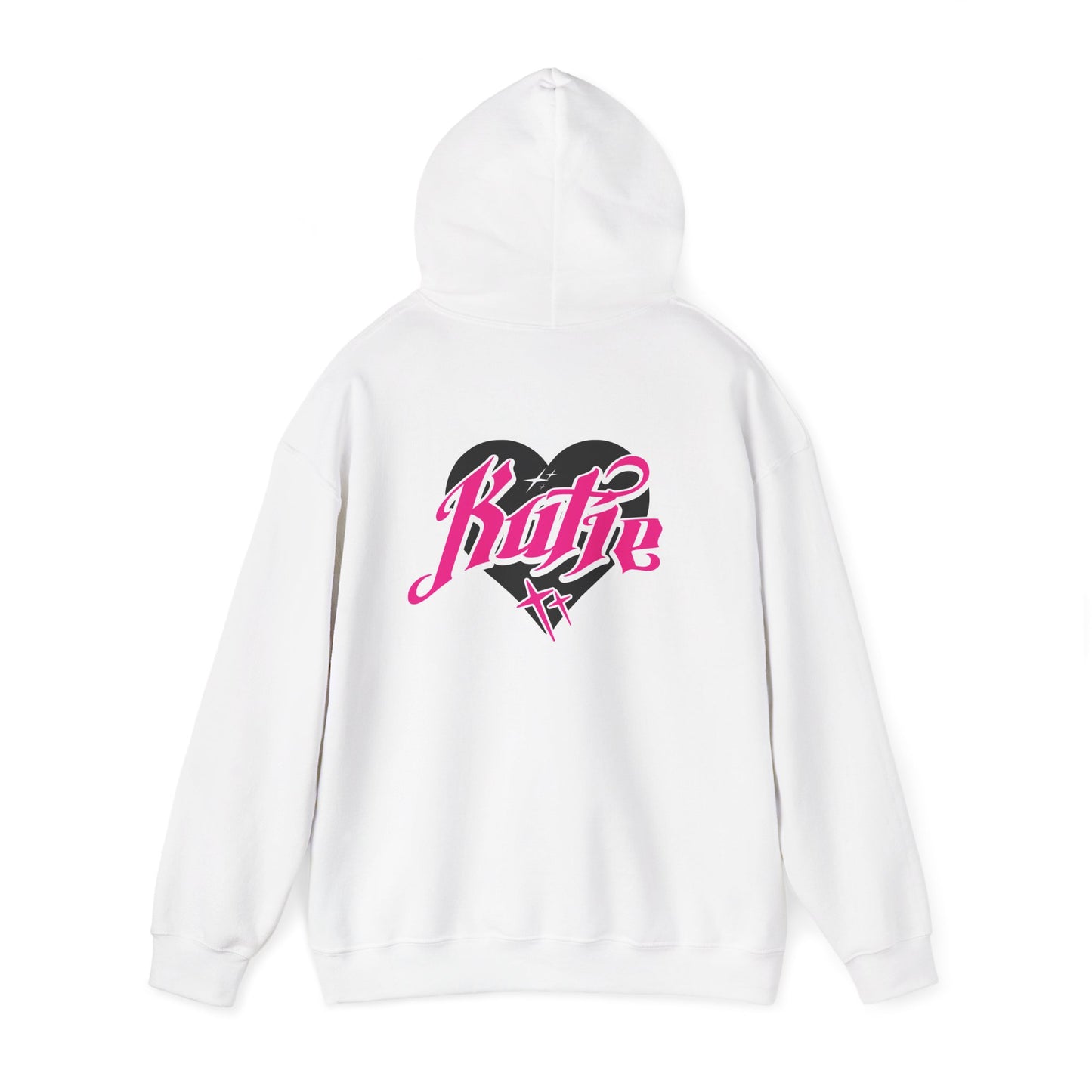 Kutie Heart Logo Front and Back Hoodie