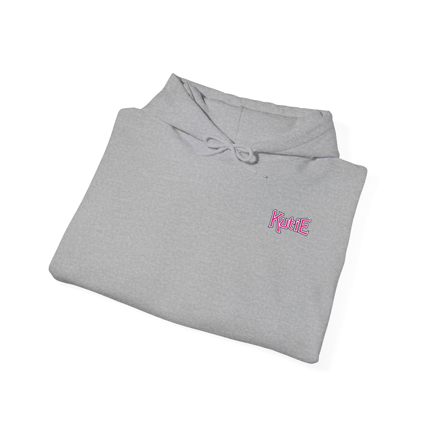 Kutie Heart Logo Front and Back Hoodie