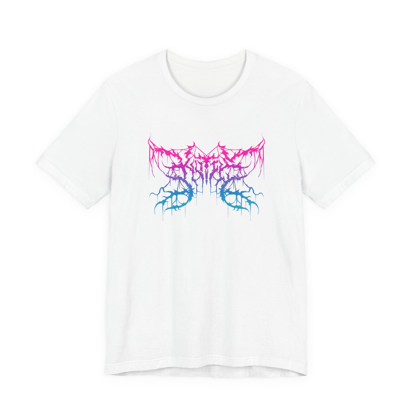 Kutie the Band Pink Blue Butterfly Unisex Jersey Short Sleeve Tee