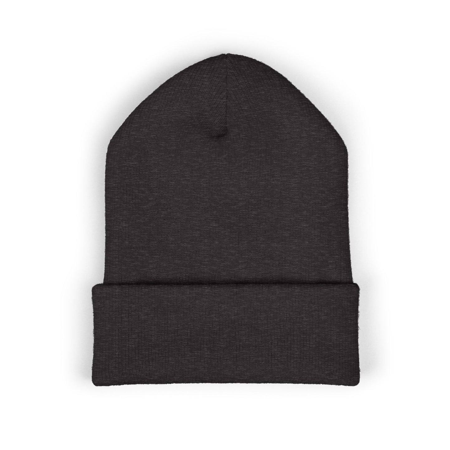 Kutie Embroidered Heart Beanie — Classic Cuffed Knit Hat