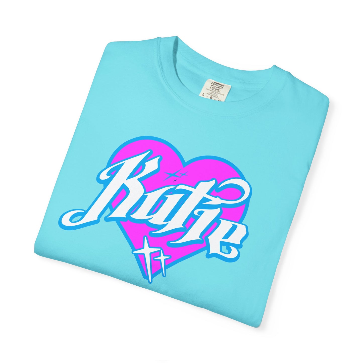 Kutie Heart Logo Garment-Dyed T-shirt