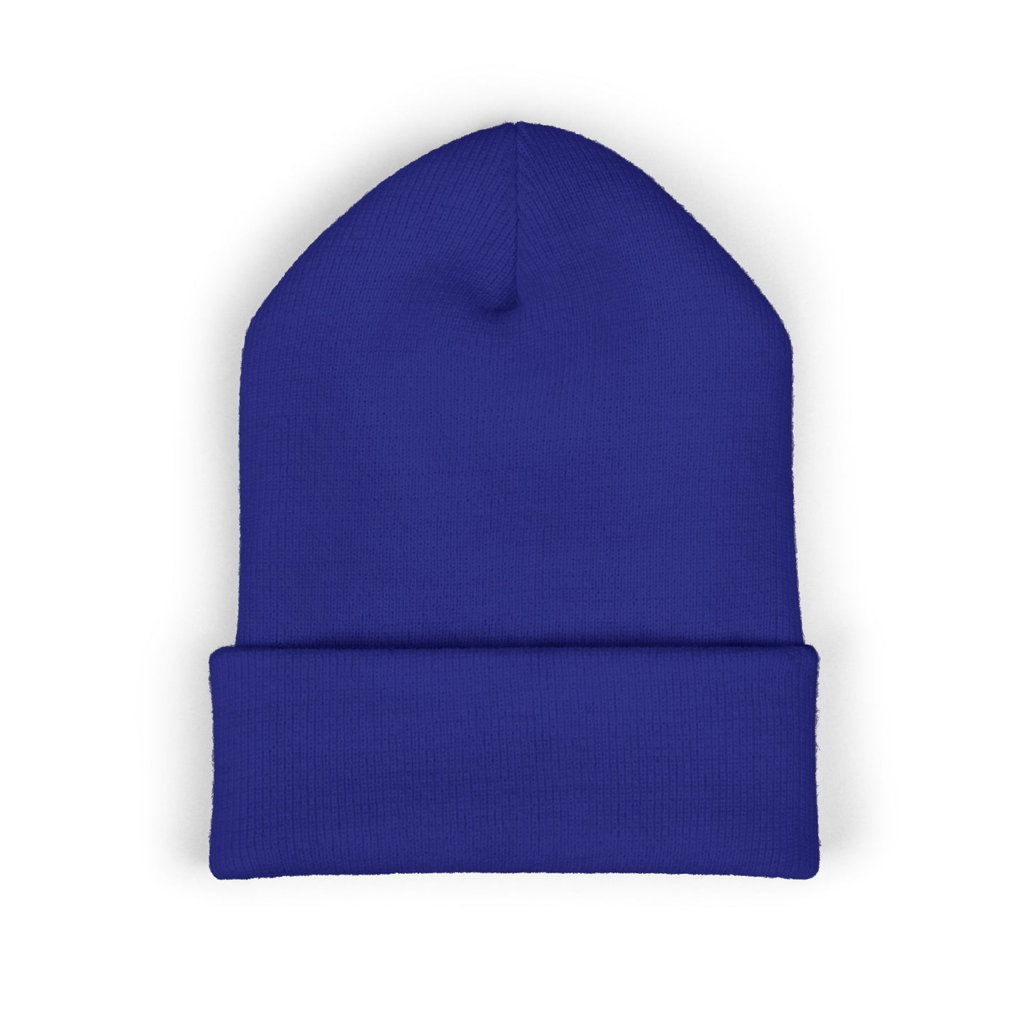 Kutie Embroidered Heart Beanie — Classic Cuffed Knit Hat