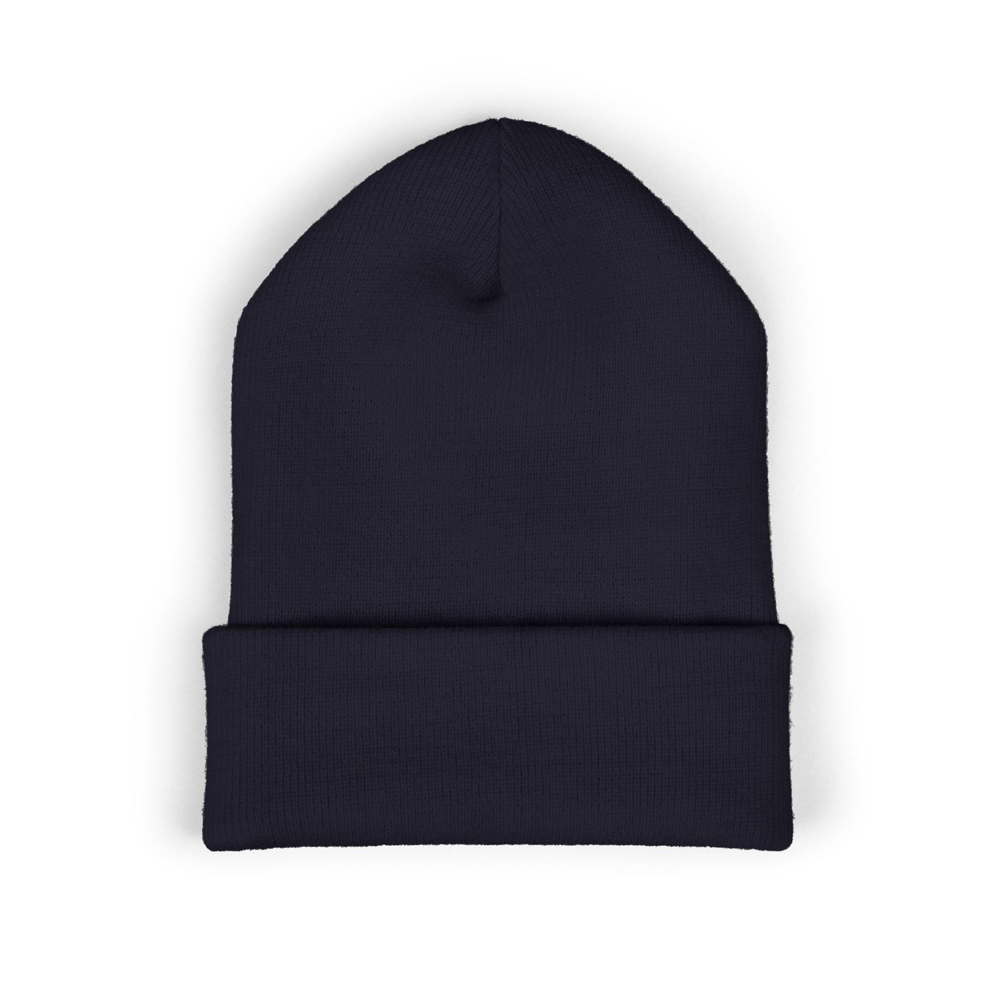 Kutie Embroidered Heart Beanie — Classic Cuffed Knit Hat