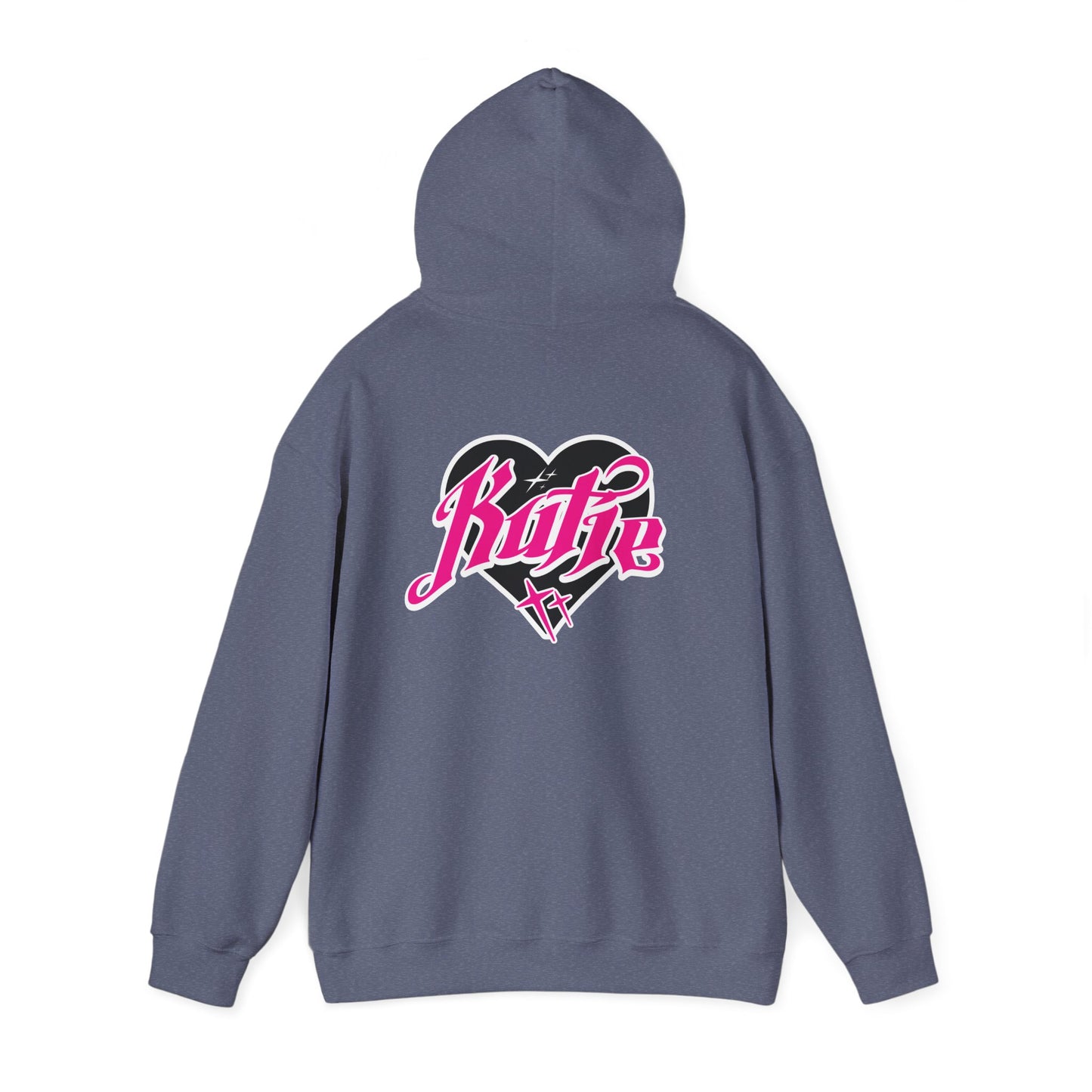 Kutie Heart Logo Front and Back Hoodie