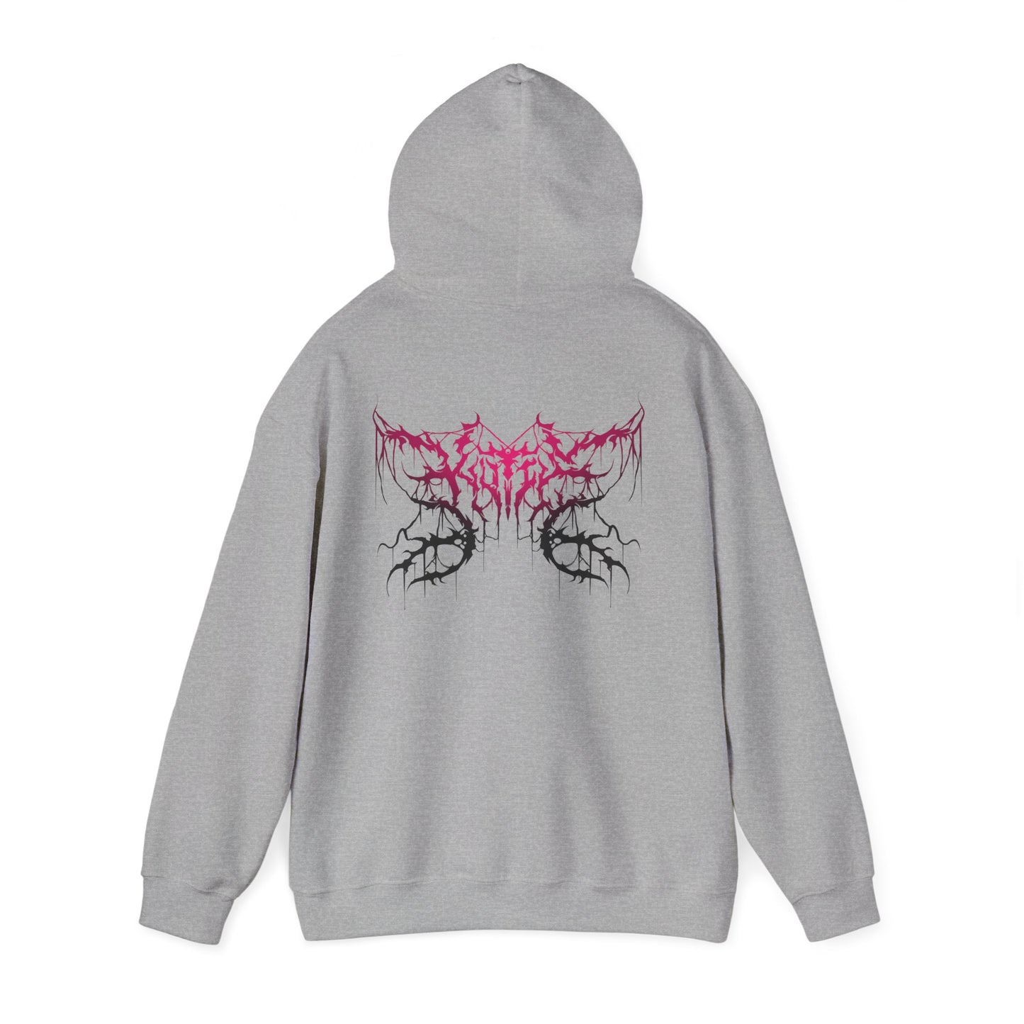 Kutie Pink Metal Front and Back Hoodie